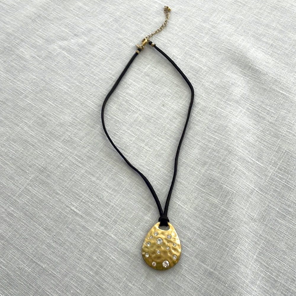 Lia Sophia gold and diamond necklace